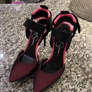 SJP Black and Pink Heels